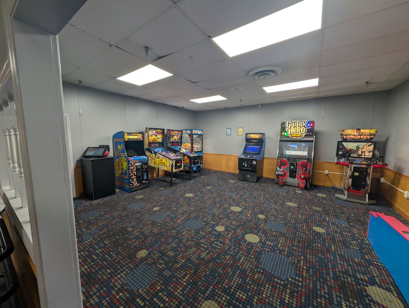 Arcade and game room at Northside Lanes