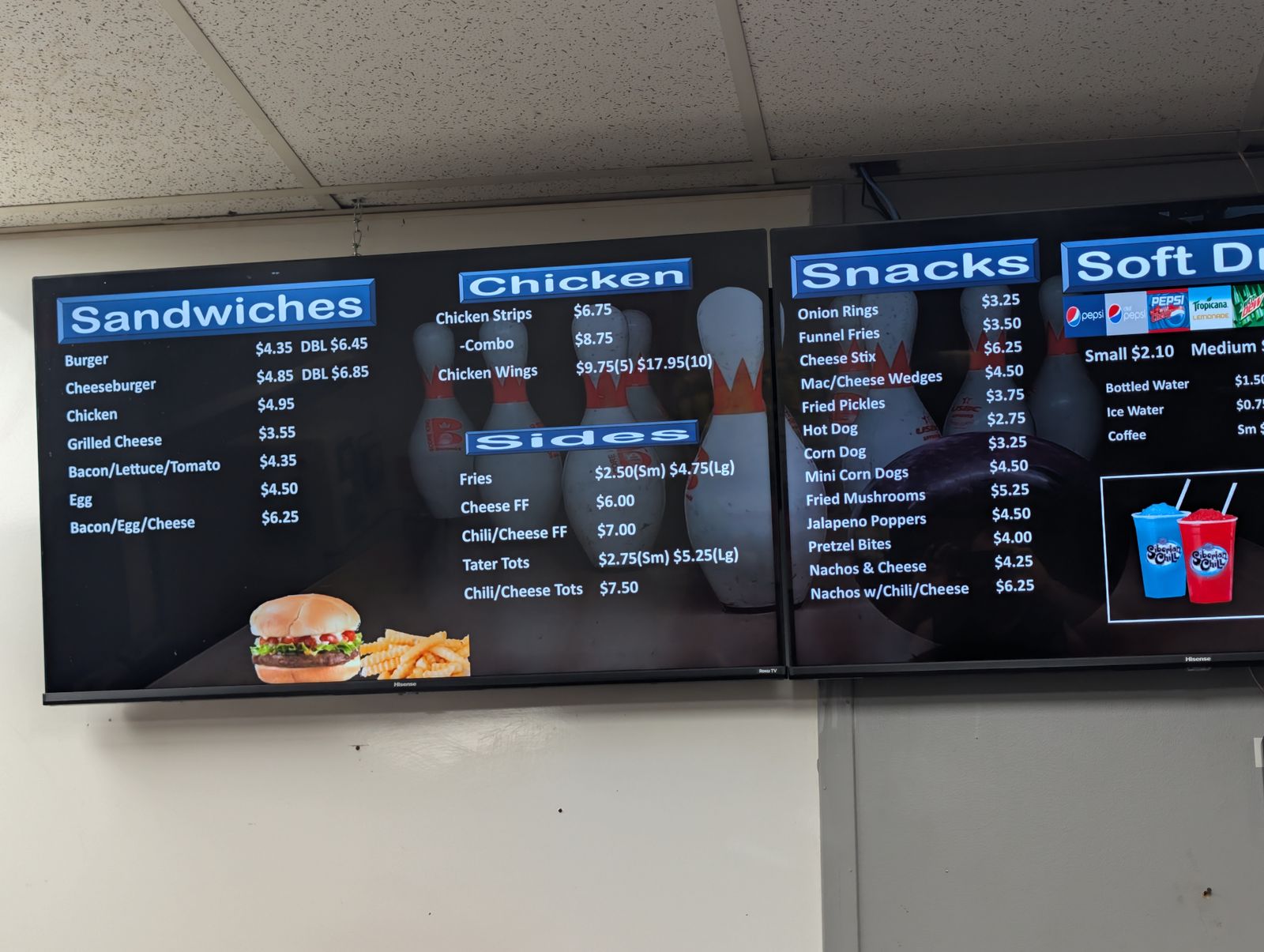 Menu board