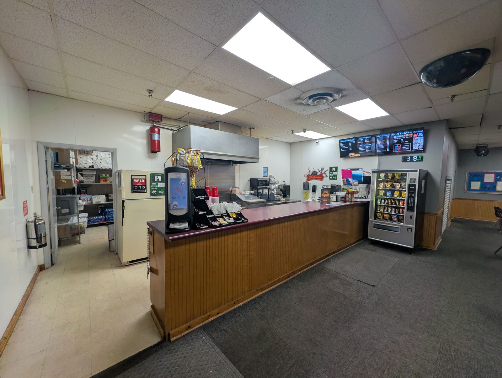 Snack bar at Northside Lanes